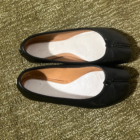 100% AUTHENTIC Margiela Black Tabi Ballet Flats - Picture 6 of 14